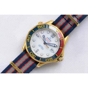 OMEGA手錶 歐米茄海馬007紀念款腕表 陶瓷表圈 歐米茄機械男表 歐米茄高端男士腕表  hds1473