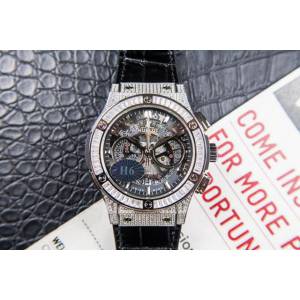 宇舶手錶 hublot恒寶表經典融合CLASSIC FUSION系列 施華洛世奇鑽石鑲嵌 宇舶經典融合計時男士腕表 宇舶高端男表  hds1745
