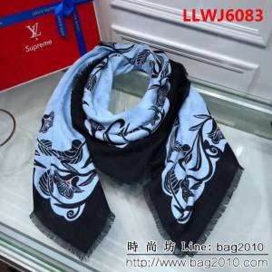 路易威登LV專櫃最新款SUMMER TRUNK羊絨大方巾 LLWJ6083