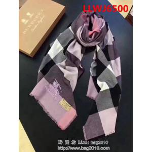 BURBERRY巴寶莉專櫃款 經典大格鑽石紋山羊絨圍巾 LLWJ6500