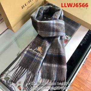 BURBERRY巴寶莉新款 品牌字母刺繡山羊絨圍巾 LLWJ6566