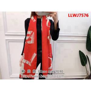 CHANEL香奈兒經典款 配色超大logo長圍巾 LLWJ7576