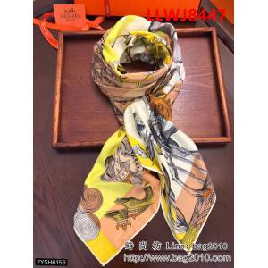 HERMES愛馬仕官網同步 爆新品斜紋真絲圍巾披肩 LLWJ8447