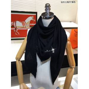 HERMES圍巾 專櫃2019年度新款 愛馬仕純羊絨圍巾 鑽石三角巾  llwj6821