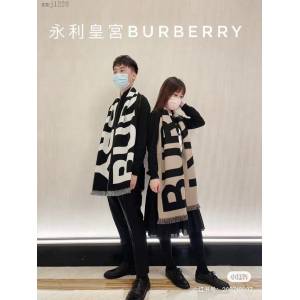 Burberry情侶圍巾羊絨圍巾披肩 巴寶莉2021新款大字母圍巾  mmj1228