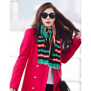 Gucci經典羊絨長巾 古馳純羊絨經典logo圖案羊絨長巾 古琦雙G馬銜扣長巾  mmj1550