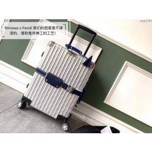 Rimowa拉杆箱 66637 Fend i x rimowa聯名 滿箱雙F圖案 全鋁鎂合金 日默瓦行李箱 Fend拉箱xzx1151