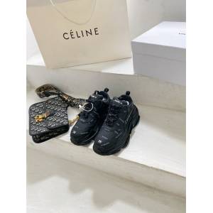 Balenciaga經典款男女鞋 巴黎世家頂級版本一代Triple-s老爹鞋 Balenciaga爆款復古慢跑鞋 Balenciaga情侶款老爹鞋  hdbl1008