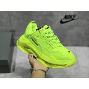 Balenciaga經典款男女鞋 巴黎世家頂級版本Triple S厚底氣墊大底LOGO老爹鞋 Balenciaga情侶款老爹鞋  hdbl1255