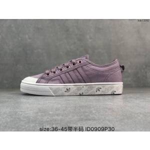 Adidas鞋 新品爆款 adidas三葉草專櫃正品 滿印logo鞋底 阿迪達斯帆布鞋 EE5614 男女同款  hdx13282