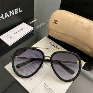 CHANEL香奈兒 19年開春新款 潮流爆款 時尚圓框太陽鏡 高品質 網紅潮款墨鏡  lly1592