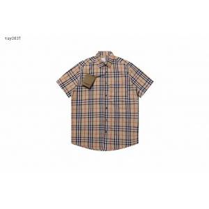 Burberry專櫃巴寶莉2023SS新款格子短袖襯衫男女同款 tzy2637