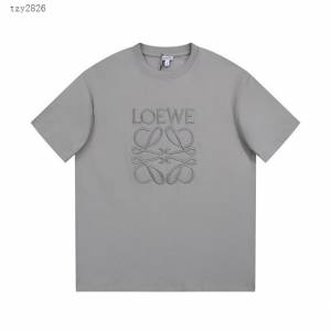 Loewe專櫃羅意威2023SS新款刺繡T恤 男女同款 tzy2826