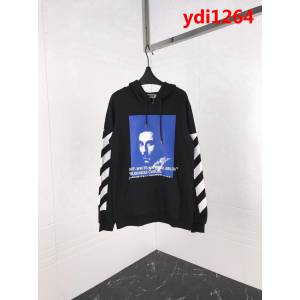 OFF-white18ss秋冬新款 貝爾尼尼人像印花 純棉衛衣 情侶款 ydi1264