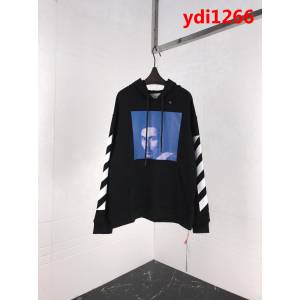 OFF-white18ss秋冬新款 貝爾尼尼人像印花 純棉衛衣 情侶款 ydi1266