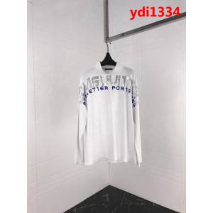 LV路易威登 18ss秋冬新款 弧形反光字母印花 微彈保暖長袖 情侶款 ydi1334