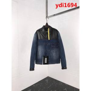 MONCLER蒙口 全球限量 藤原浩系列 牛仔拼接羽絨服夾克外套 情侶款 ydi1694