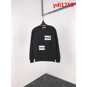 SUPREME 18秋冬新款 純棉加絨 黑色衛衣 男女同款 ydi1759