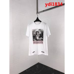 Heron Preston 18ss新款 仙鶴印花 寬鬆版 純棉短袖 男女同款 ydi1834