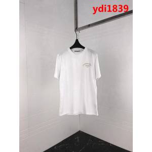 DIOR迪奧 2019SS新品 歐洲專櫃同款 最新印花 絲光棉白色短袖 情侶款 ydi1839