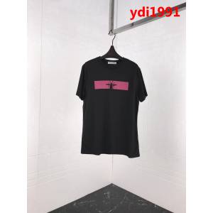 DIOR迪奧 19ss早春新款短袖 數碼直噴小蜜蜂圖案 採用絲光棉面料 ydi1991