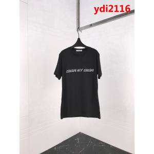 DIOR迪奧 19ss早春 官網最新 簡約字母刺繡短袖 字母刺繡 細節完美 高版本男女同款 ydi2116