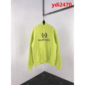BALENCIAGA巴黎世家 18ss秋冬新款 螢光綠麥穗連帽衛衣 定制韓國毛圈布 內裏抓絨 原版複刻 原版os超大版型 ydi2470