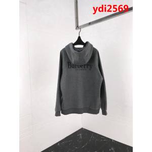 BURBERRY巴寶莉 19ss春季新款 寬鬆版 拉鏈衛衣外套 背後刺繡字母 高版本男女同款 ydi2569