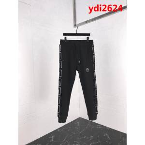 VERSAC瓦沙曲 19ss春季新款衛褲 雙側經典刺繡logo 美杜莎人像刺繡 純棉毛圈底面料 ydi2624